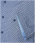 Preview: REDMOND Kurzarmhemd blau Schägkaro Print Casual Comfort Fit